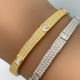 Bangle Positano – 18K Gold or Rhodium Plated | Brass Bangle Collection
