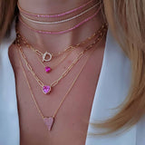 Link CZ Circle Necklace – 925 Sterling Silver | LINKS Collection