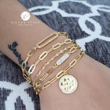 Bracelet Link Coin – 925 Sterling Silver | Links Collection