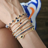 Bracelet Mini Square Tennis – 18K Gold Plated | Tennis Bracelet Collection