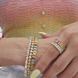 Bracelet Baguette Shine – 18K Gold Plated | Tennis Bracelet Collection