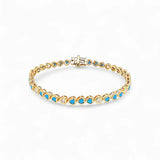 Bracelet Tennis Heart – 18K Gold or Rhodium Plated | Tennis Bracelet Collection