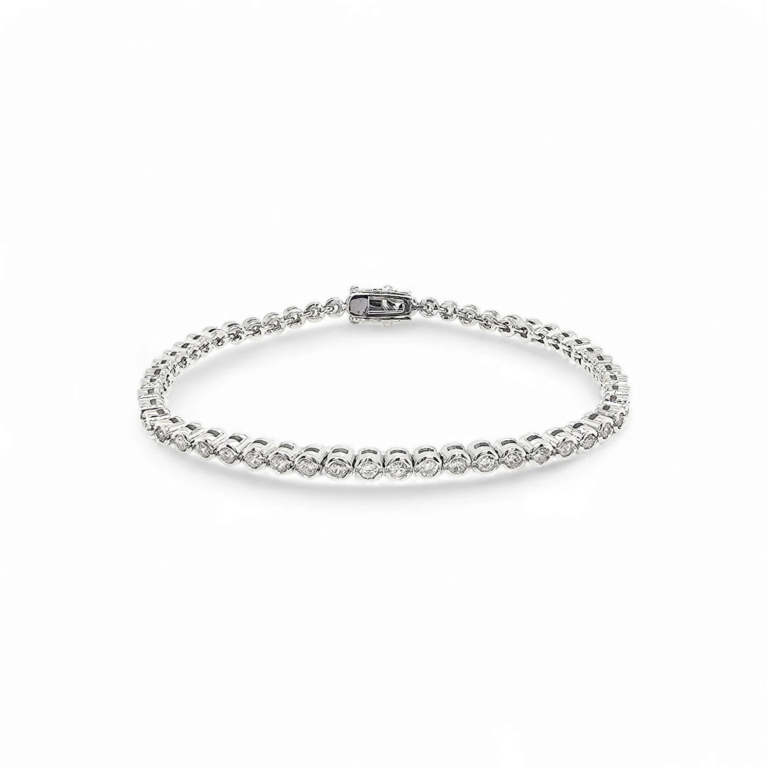 Bracelet Tennis Bissel – 18K Gold or Rhodium Plated | Tennis Bracelet Collection
