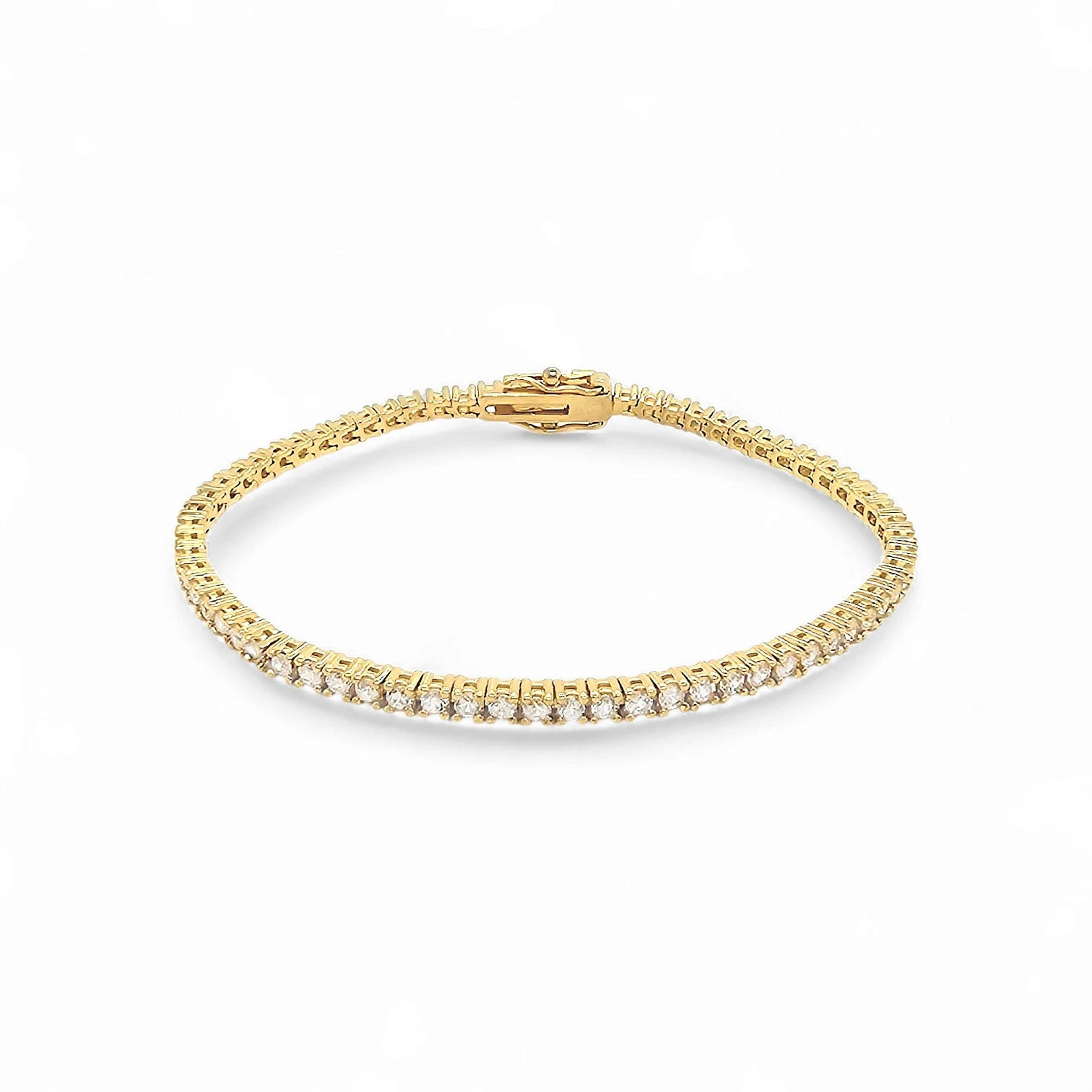 Bracelet Mini Square Tennis – 18K Gold Plated | Tennis Bracelet Collection