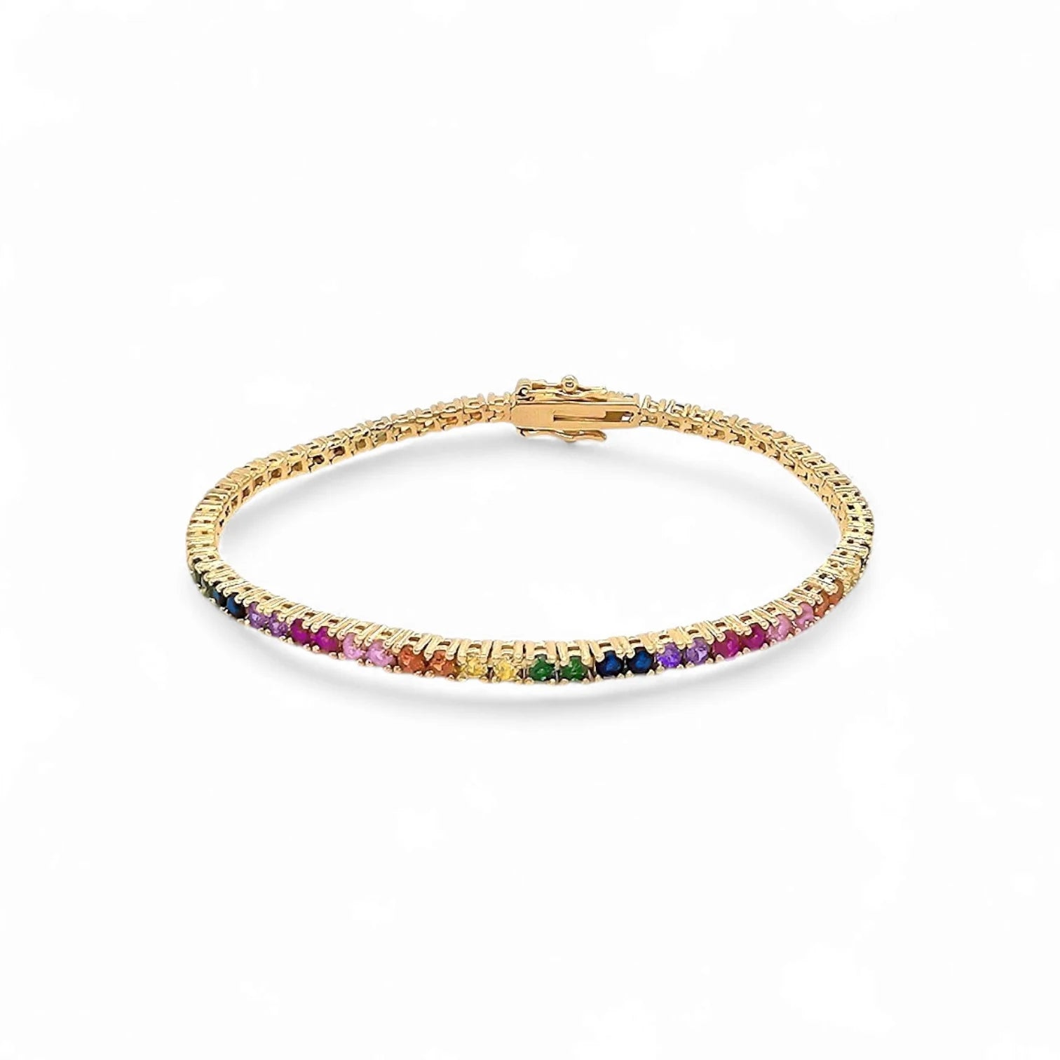 Bracelet Mini Square Tennis – 18K Gold Plated | Tennis Bracelet Collection