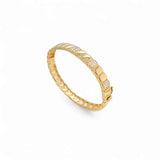 Multi CZ Le’Chic Bangle – 18K Gold Plated | Brass Bangle Collection