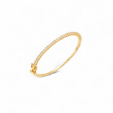 Bangle Viena | 18k gold plated | Italian brass | cubic zirconia