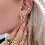 Marine Chain Hoop – 925 Sterling Silver | HOOPS AND HUGGIES Collection