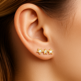 3 Mini Stars Studs – 925 Sterling Silver | STUDS Collection