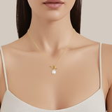 Link Pearl Necklace – 925 Sterling Silver | SHAPES Collection