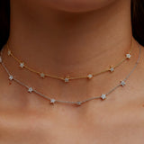 Mini Stars CZ Necklace – 925 Sterling Silver | SHAPES Collection