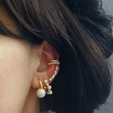 Pearl Hoop – 925 Sterling Silver | HOOPS AND HUGGIES Collection