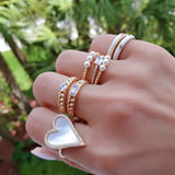 Triple Pearl Ring – 925 Sterling Silver | SHAPE Collection