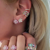 EA Flower CZ Stud – 925 Sterling Silver | STUDS Collection