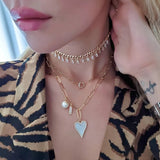 Link CZ Circle Necklace – 925 Sterling Silver | LINKS Collection