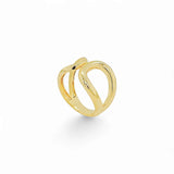 Ring Frequency Plain – 18k Gold Plated | Open Front Collection