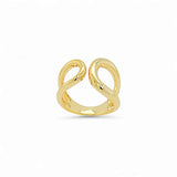 Ring Frequency Plain – 18k Gold Plated | Open Front Collection