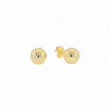 Brass Ball Earring – 18K Gold Plated | Studs Collection
