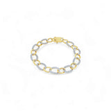 Bracelet Saturnia Links – 18K Gold & Pavé Finish | Brass Bracelet Collection