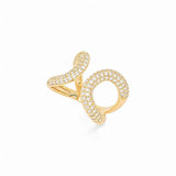 Ring Flair CZ – 18k Gold Plated | Open Front Collection