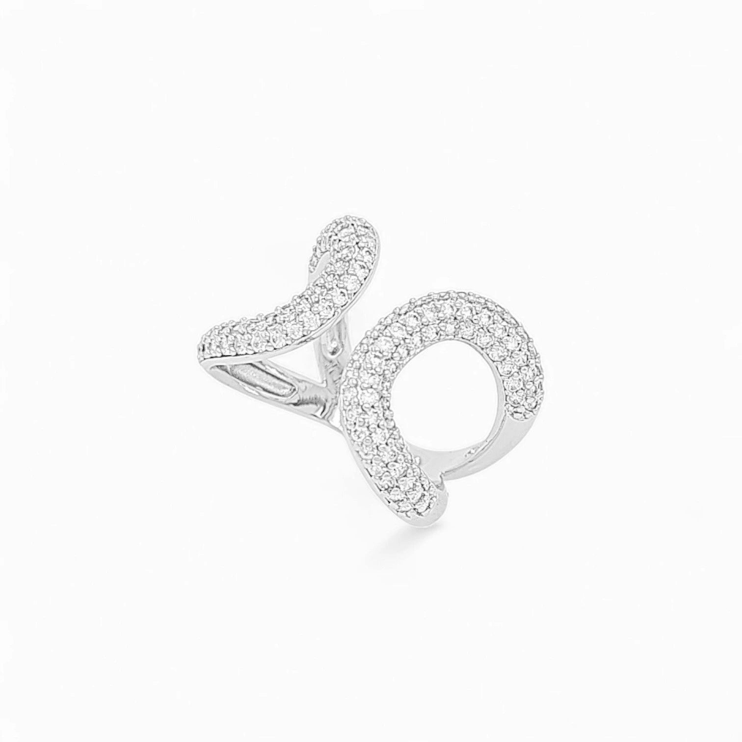 Ring Flair CZ – 18k Gold Plated | Open Front Collection