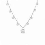 Necklace Emeral Cut Hanging CZ – Shapes Collection