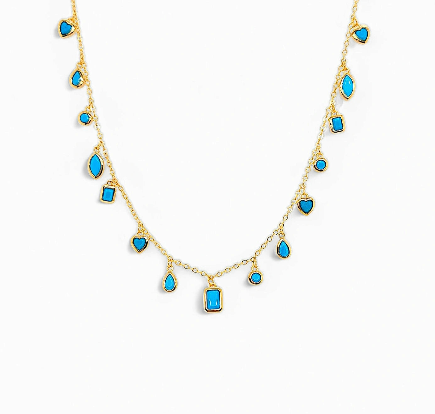 Necklace Multishapes – 18k Gold Plated | Shapes Collection