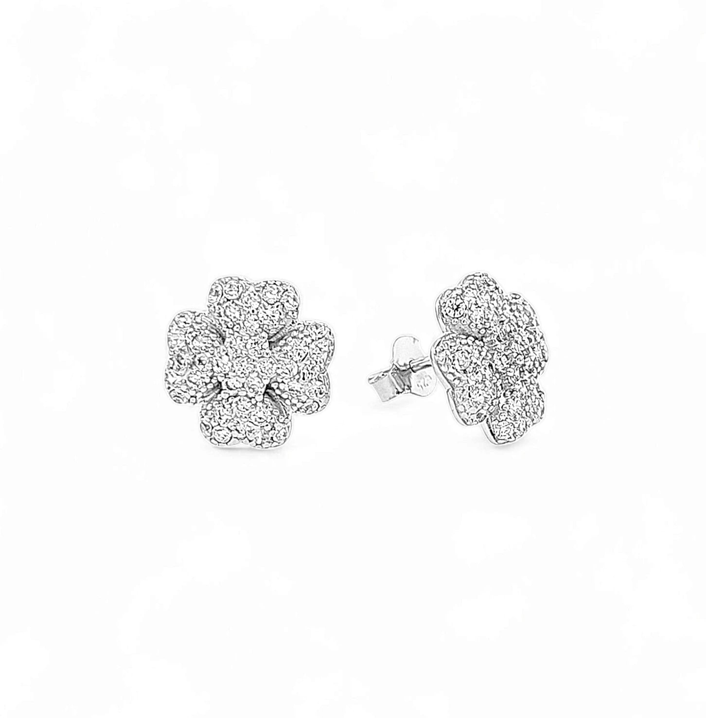 EA Flower CZ Stud – 925 Sterling Silver | STUDS Collection