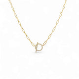 Link CZ Circle Necklace – 925 Sterling Silver | LINKS Collection