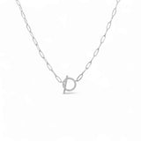 Link CZ Circle Necklace – 925 Sterling Silver | LINKS Collection