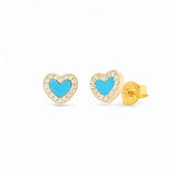 Cute Heart CZ Stud – 925 Sterling Silver | STUDS Collection