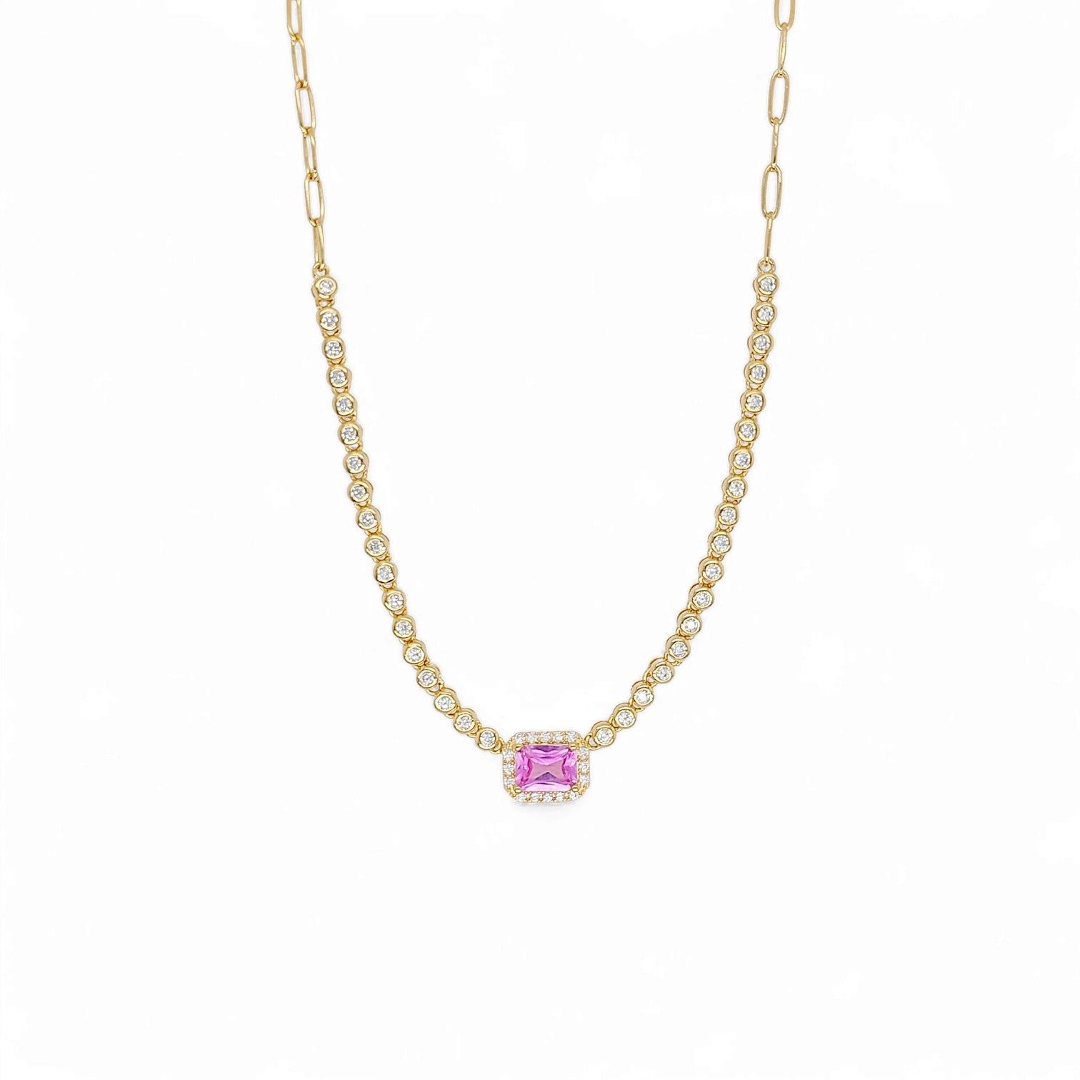 Link Juliet Necklace – 925 Sterling Silver | Tennis Collection