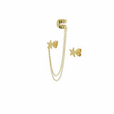 Earring Star Chain Cuff – 925 Sterling Silver | Drop Earrings Collection