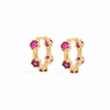 Color CZ Hoop – 925 Sterling Silver | HOOPS AND HUGGIES Collection