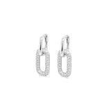 Double Square Hoop – 925 Sterling Silver | HOOPS AND HUGGIES Collection