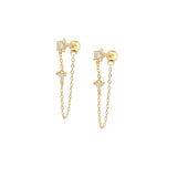 Earring Star Triangle – 925 Sterling Silver | Drop Earrings Collection