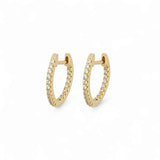 Small CZ Huggie – 925 Sterling Silver | HOOPS AND HUGGIES Collection