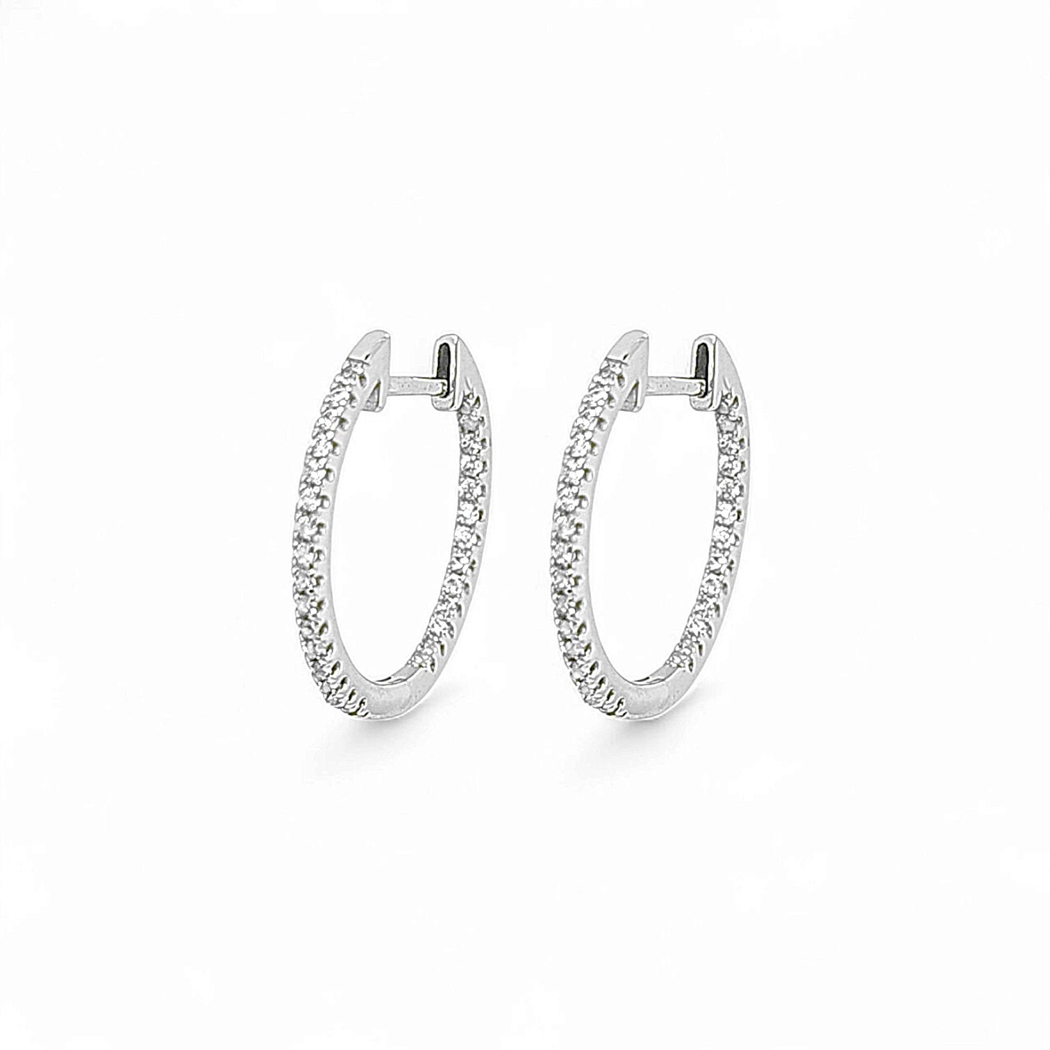 CZ Me Hoop – 925 Sterling Silver | HOOPS AND HUGGIES Collection