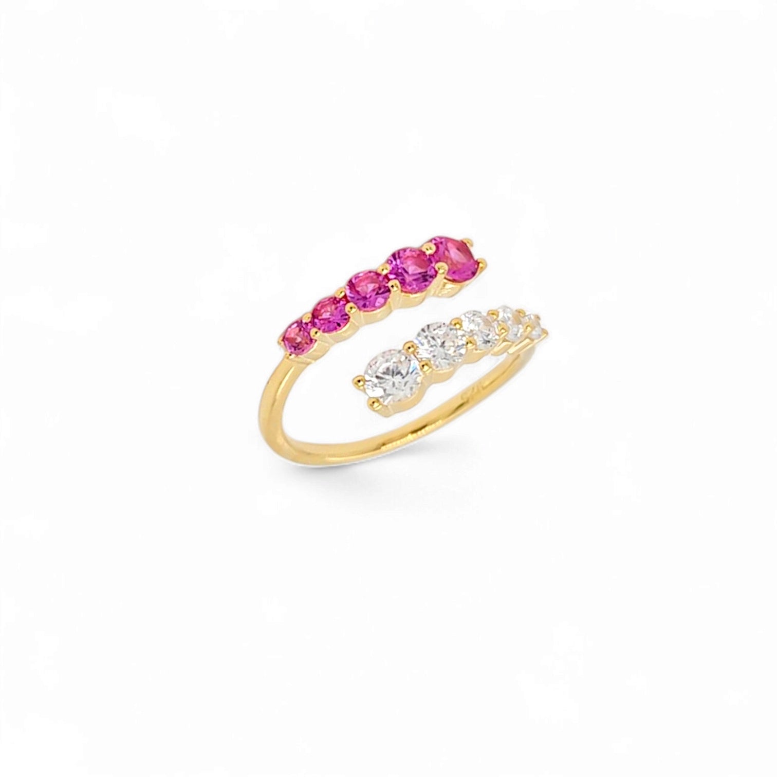 Cute Stones Ring – 925 Sterling Silver | OPEN FRONT Collection