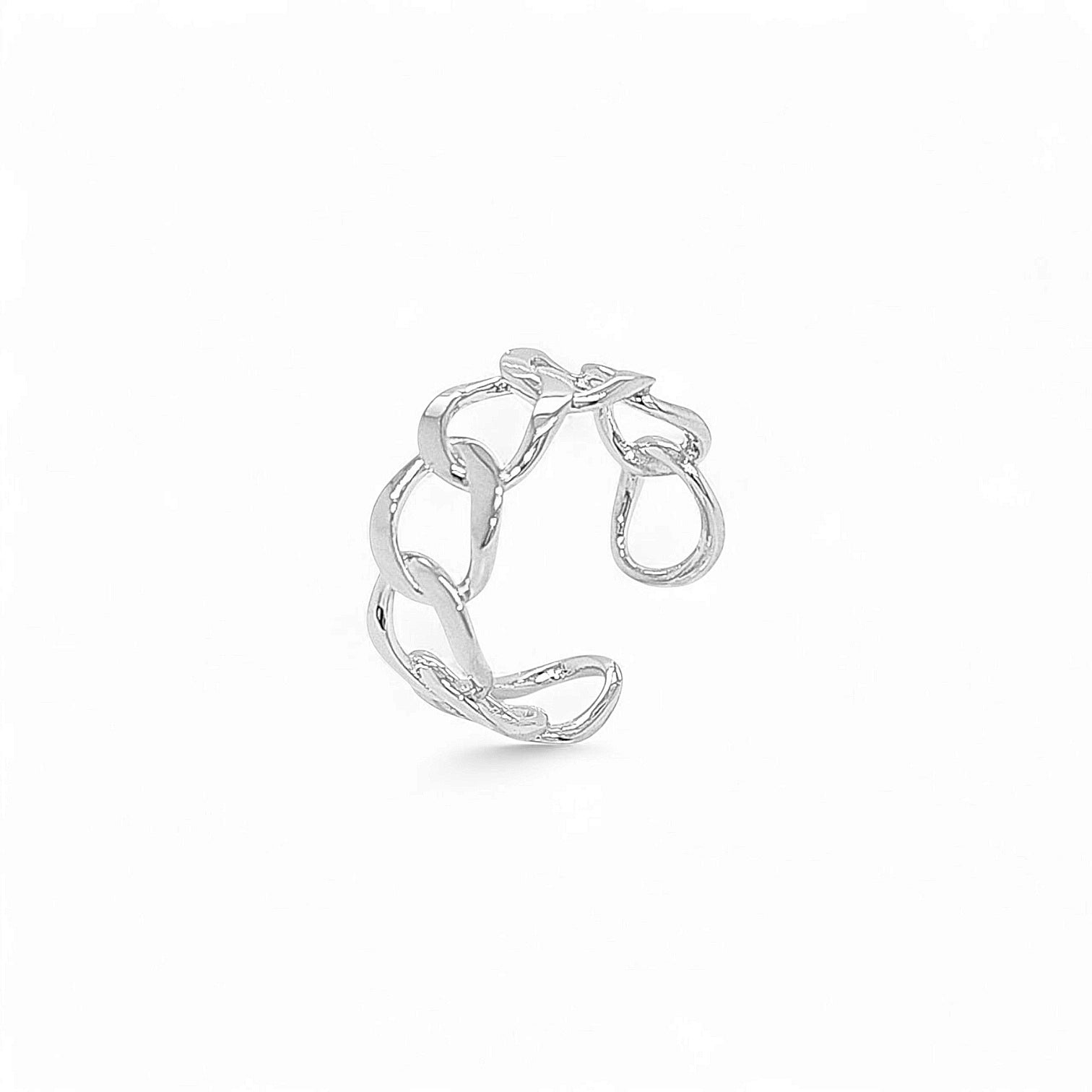 Big Links Plain Ring – 925 Sterling Silver | SHAPE Collection