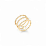 3 Lines CZ Ring – 925 Sterling Silver | SHAPE Collection