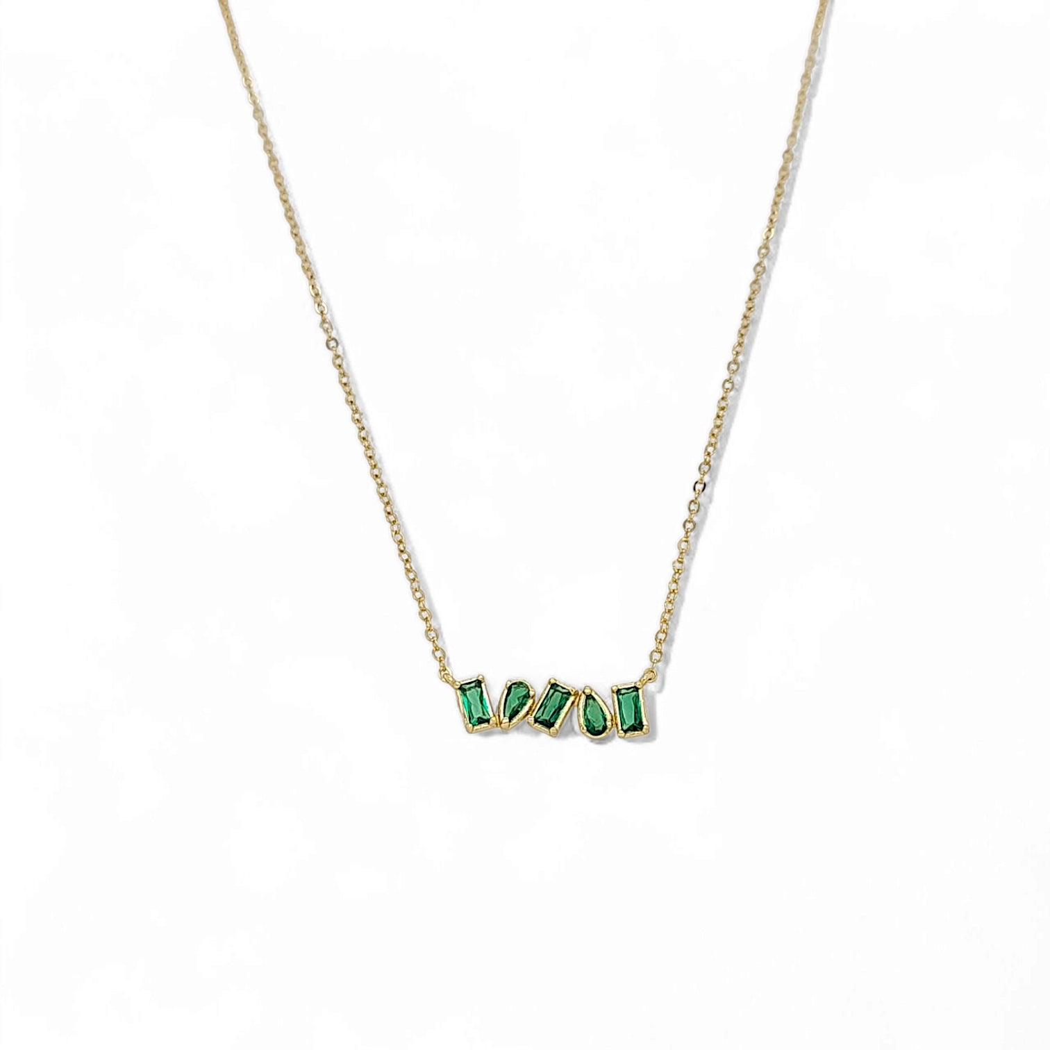 Multi Shape Bar Necklace – 925 Sterling Silver | SHAPES Collection
