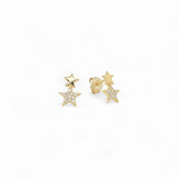 EA 2 Star CZ Stud – 925 Sterling Silver | STUDS Collection