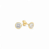 CZ Bessel Studs – 925 Sterling Silver | STUDS Collection