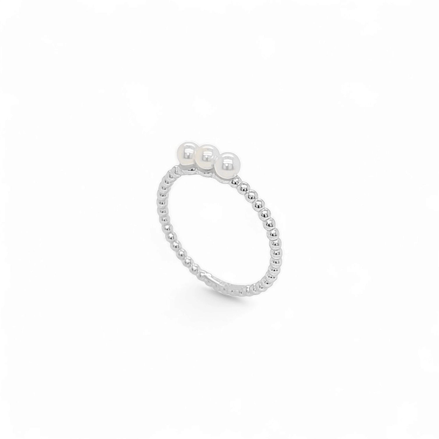 Triple Pearl Ring – 925 Sterling Silver | SHAPE Collection