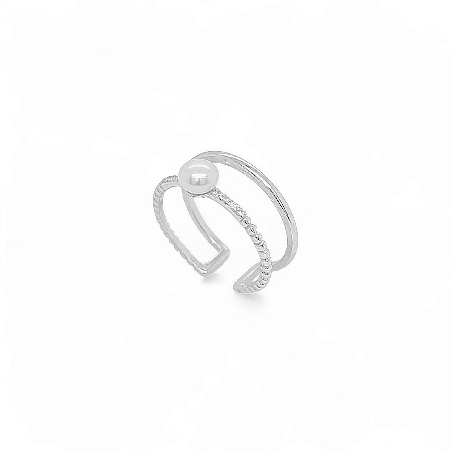 Mini Pearl Ring – 925 Sterling Silver | SHAPE Collection