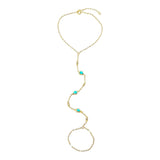 Bezel Hand Chain – 925 Sterling Silver | Hand Chains Collection