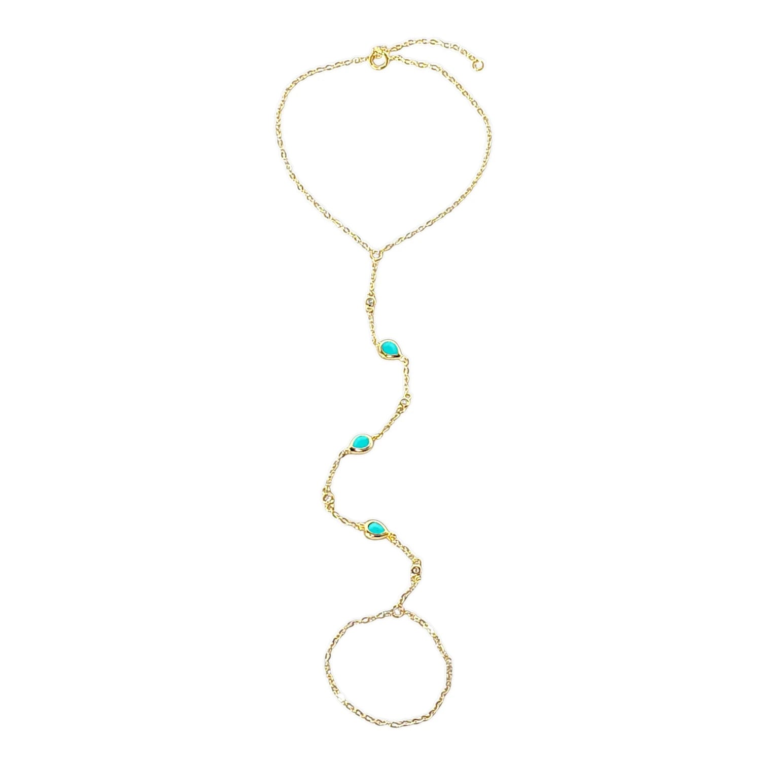 Bezel Hand Chain – 925 Sterling Silver | Hand Chains Collection