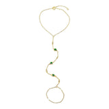 Bezel Hand Chain – 925 Sterling Silver | Hand Chains Collection