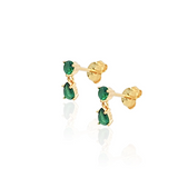 Stud 2Dots – 18k Gold Plated | Drop Earrings